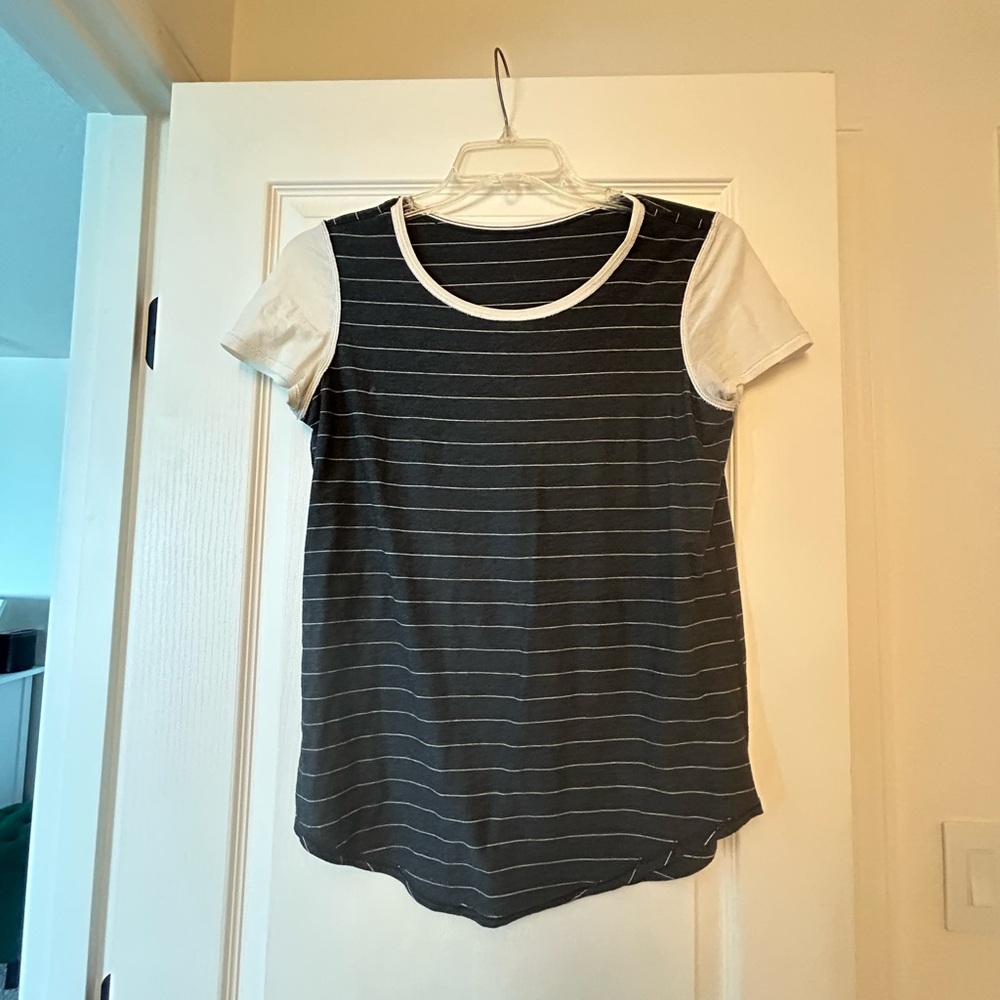 Striped Lululemon T-shirt size 6